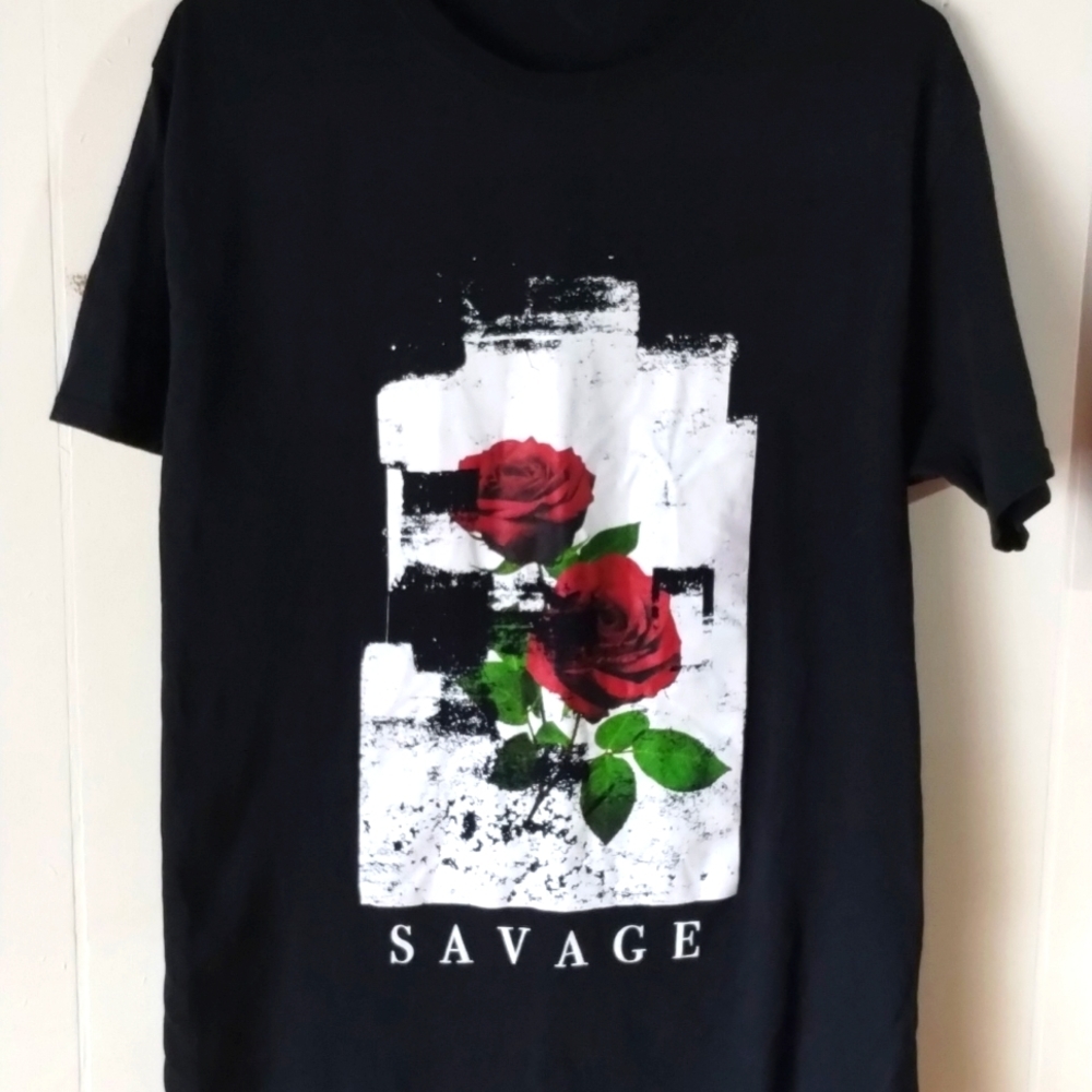 Savage Rose Graphic T-Shirt.